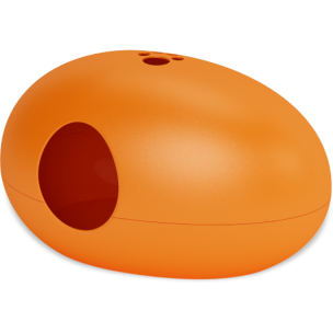 sin design poopoopeedo - orange - silver circle pets